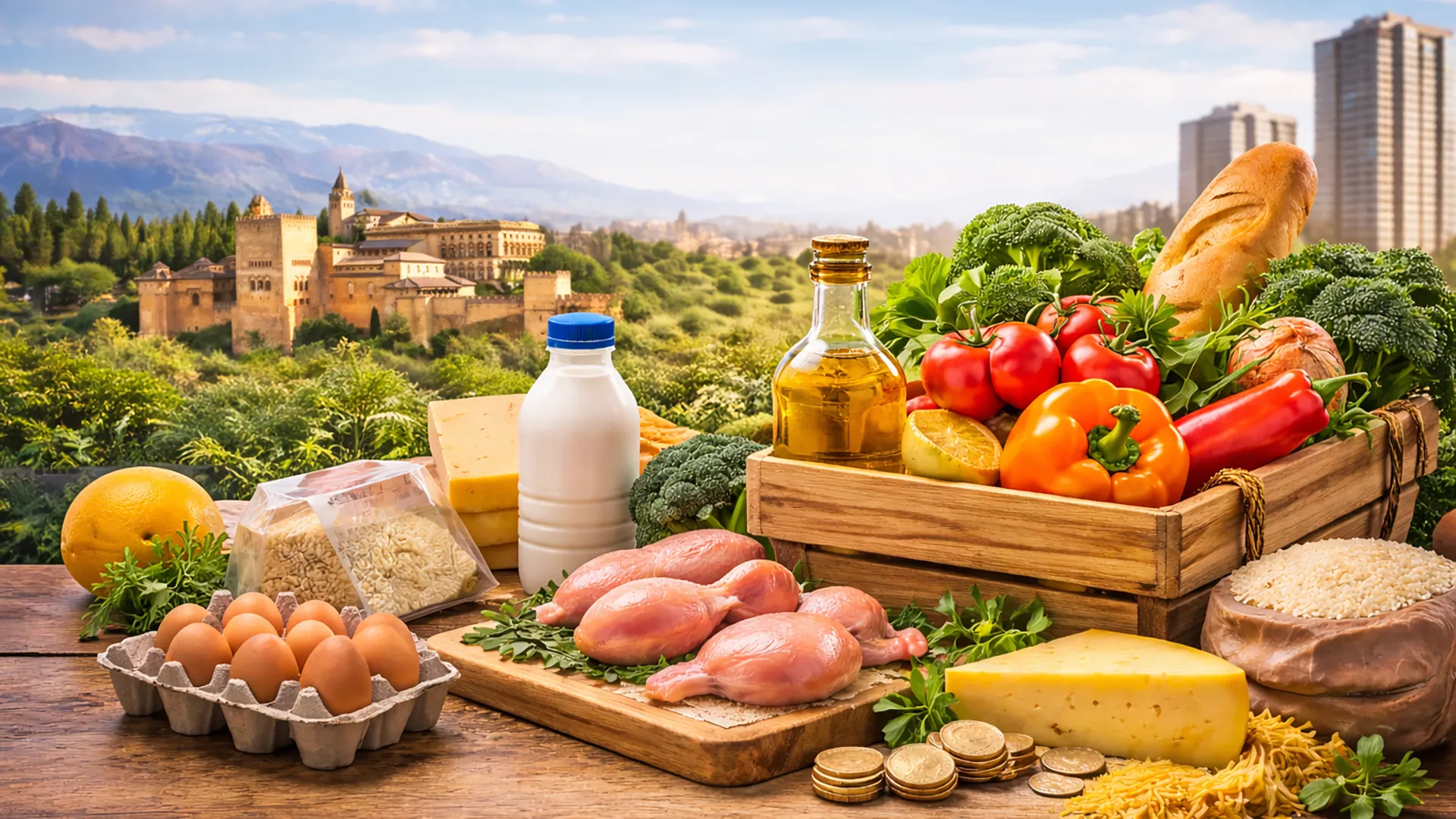 Ceny żywności w Hiszpanii 2026 – koszyk podstawowych produktów spożywczych