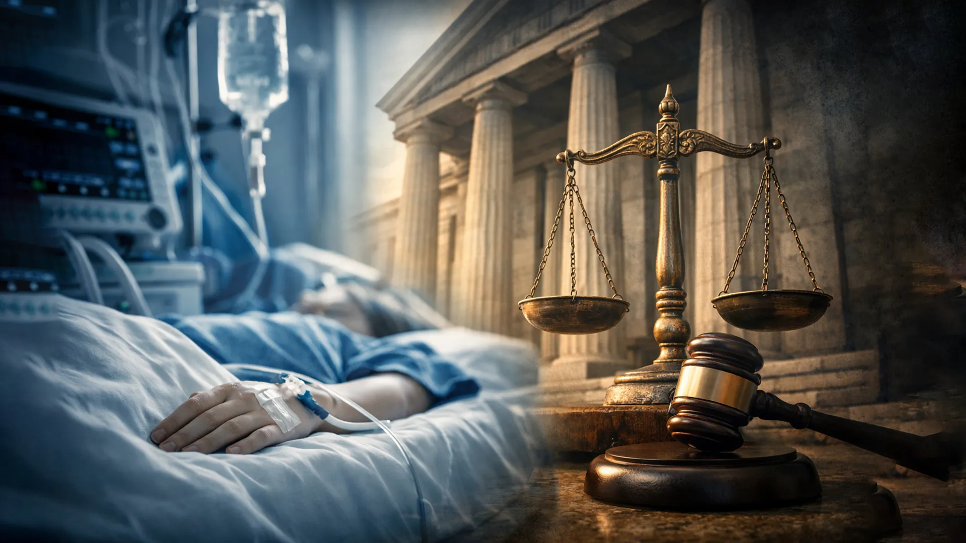 Pacjentka w szpitalu oraz symbol wymiaru sprawiedliwości – eutanazja w Hiszpanii i decyzja sądowa