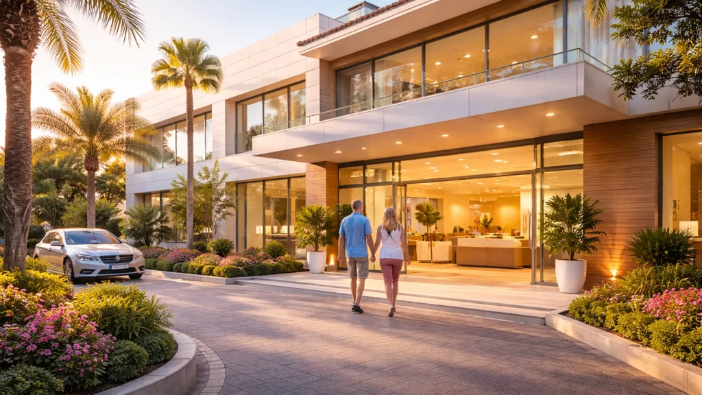 Nowoczesna prywatna klinika w Hiszpanii – budynek opieki medycznej objętej prywatnym ubezpieczeniem