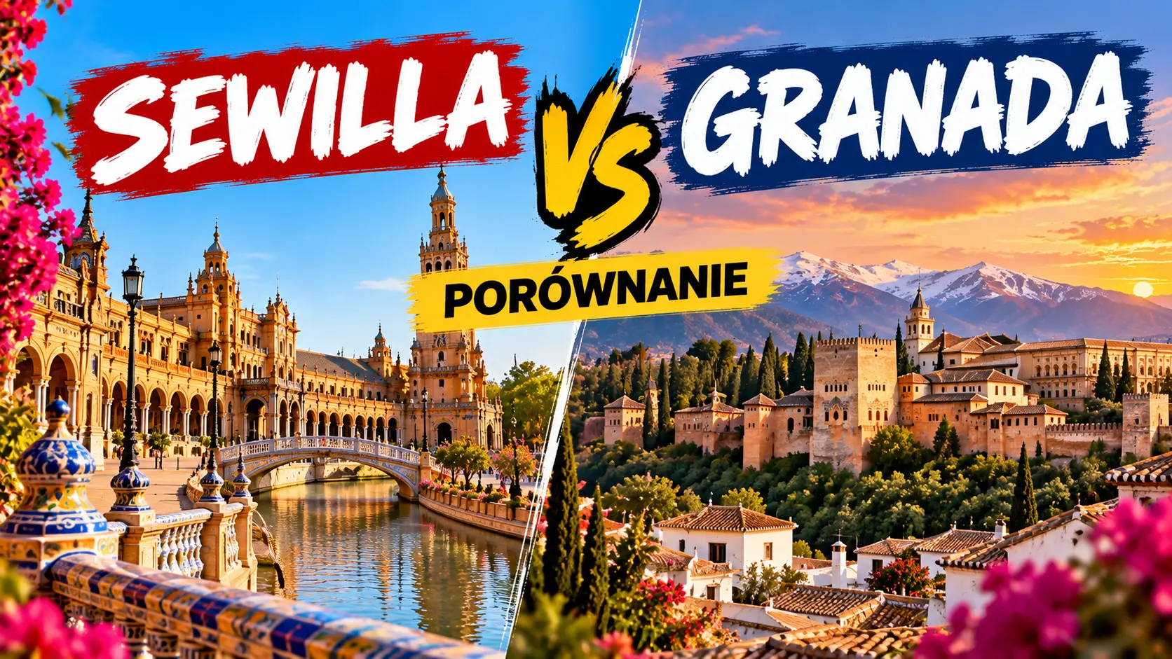 Sewilla czy Granada – porównanie Plaza de España i pałaców Alhambry w Andaluzji